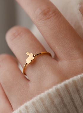 高级轻奢简约ins戒指女