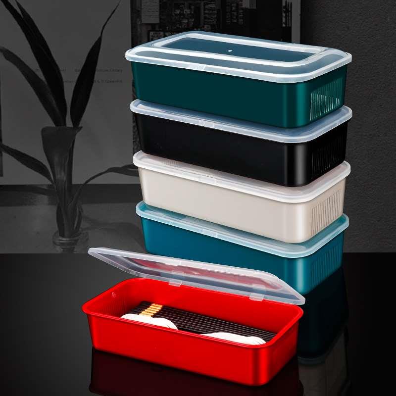 Chopstick cage with lid storage rack chopstick basket chopstick tube kitchen draining chopsticks spoon storage box storage box for home organization