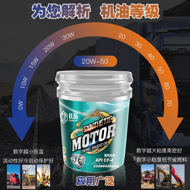 长拓重负荷柴油机油15W40冬季20w50货车农用车发动机机油18升通用,淘宝优惠券,粉丝福利购,淘宝优惠卷