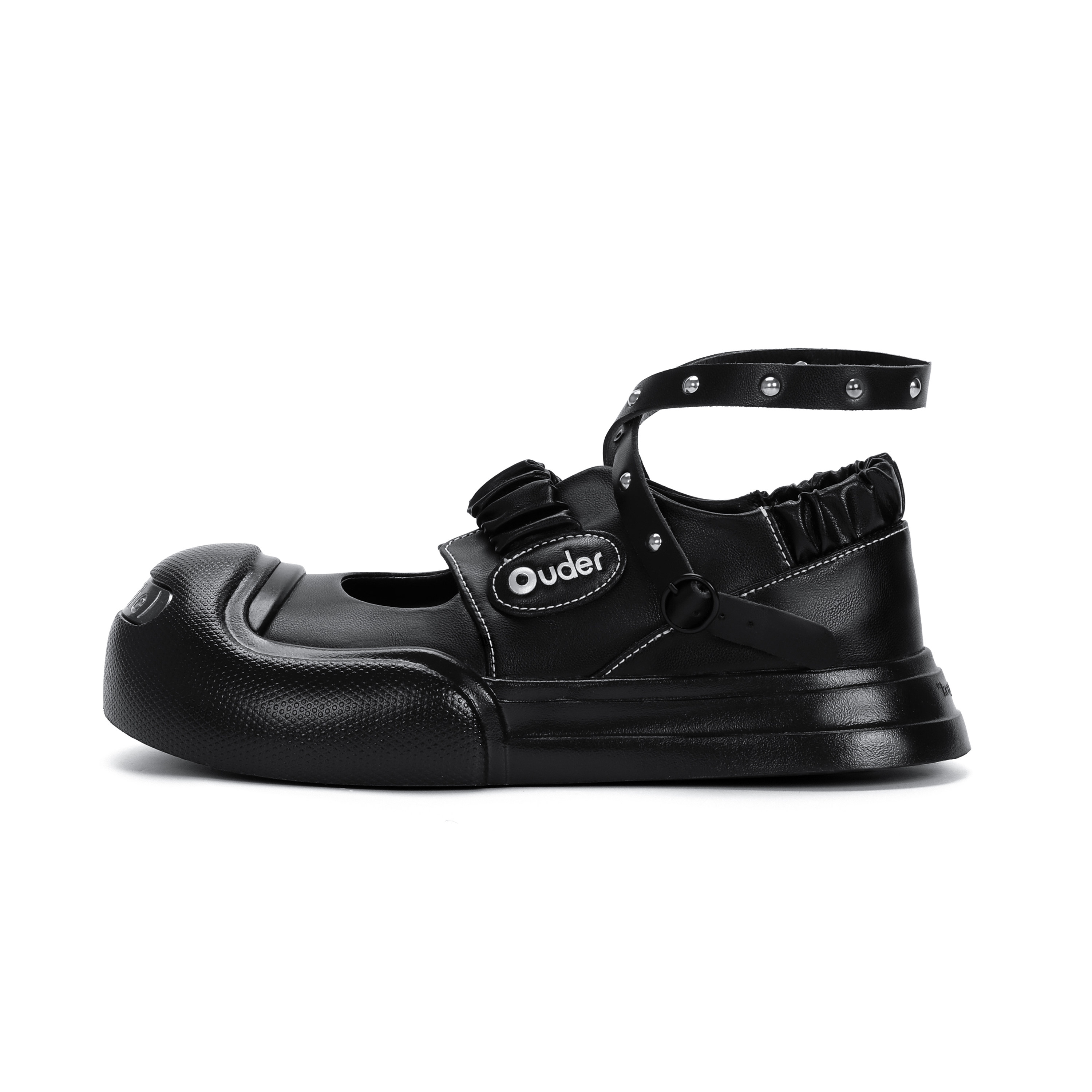 Ouder smiler黑天鹅玛丽珍女开口笑大头鞋丑萌厚底增高黑色小皮鞋,淘宝优惠券,粉丝福利购,淘宝优惠卷