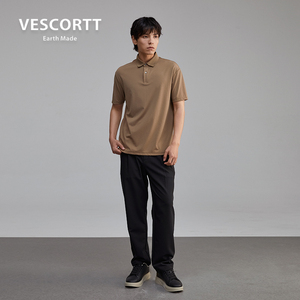 VESCORTT兰精天枢透气男式针织Polo衫