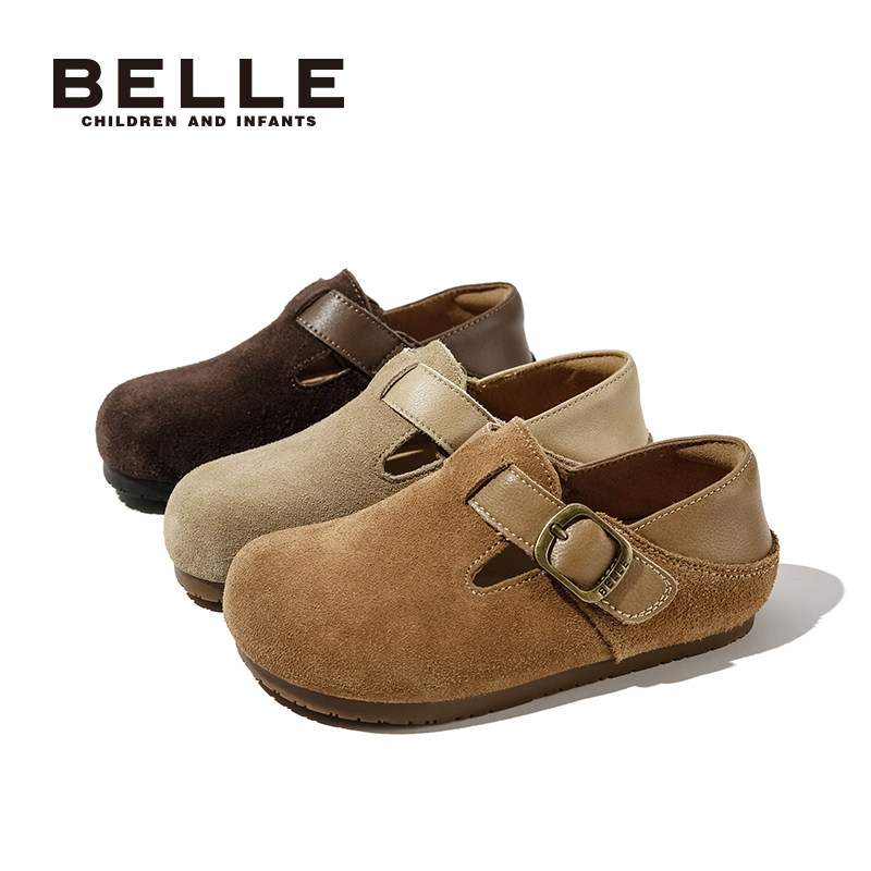 百丽童鞋女童复古勃肯鞋2025秋冬新款中大童时尚单鞋儿童小皮鞋,淘宝优惠券,粉丝福利购,淘宝优惠卷