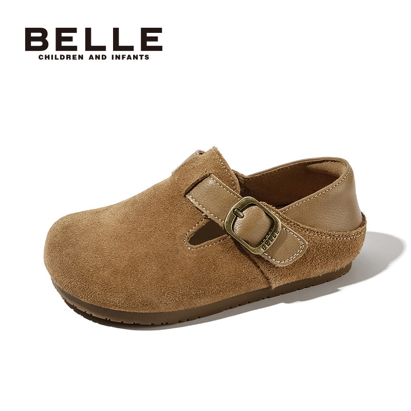 百丽童鞋女童复古勃肯鞋2025秋冬新款中大童时尚单鞋儿童小皮鞋,淘宝优惠券,粉丝福利购,淘宝优惠卷