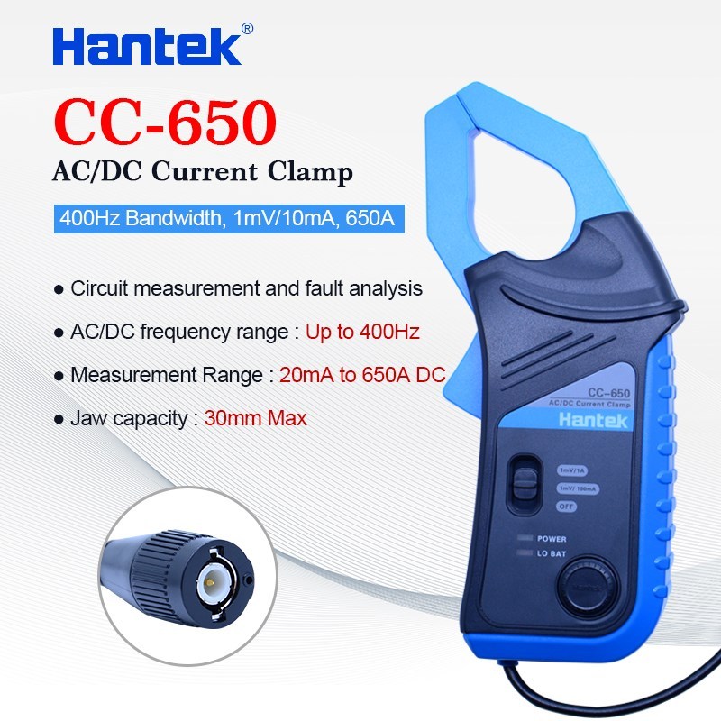 Hantek oscilloscope AC/DC Current Clamp probe CC-65 CC-650 2 - 图1