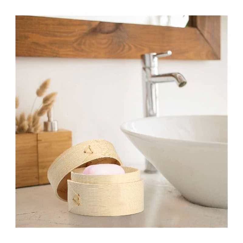 Candy Box Steamer With Lid Shampoo Bar Holder Bamboo Bars - 图3