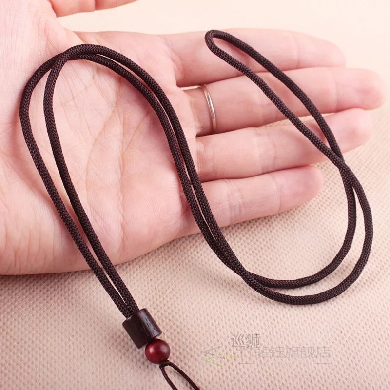 Blood sandalwood bead pendant rope hand woven pendant jade p - 图2