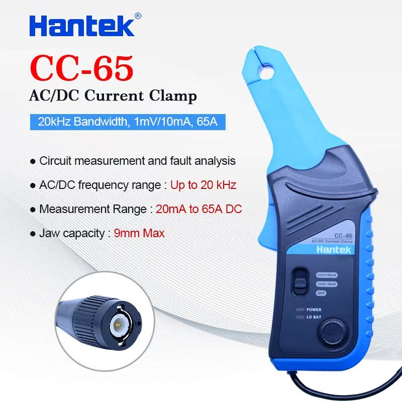 Hantek oscilloscope AC/DC Current Clamp probe CC-65 CC-650 2 - 图2