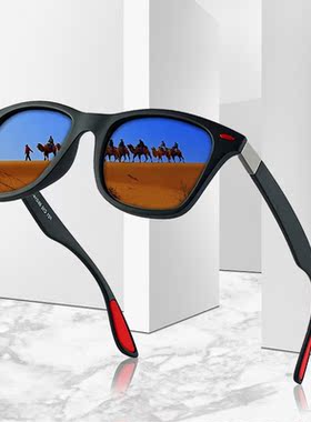 ASOUZ 2019 new square polarized men's sunglasses UV400 f