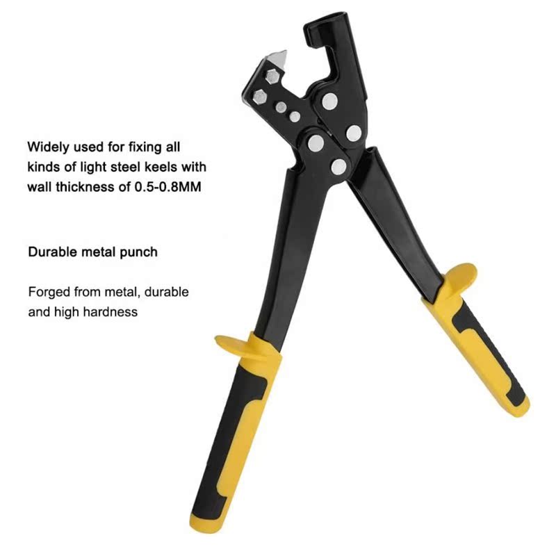 Light Steel Keel Fixed Punching Pliers Handle Stud Crimper - 图0