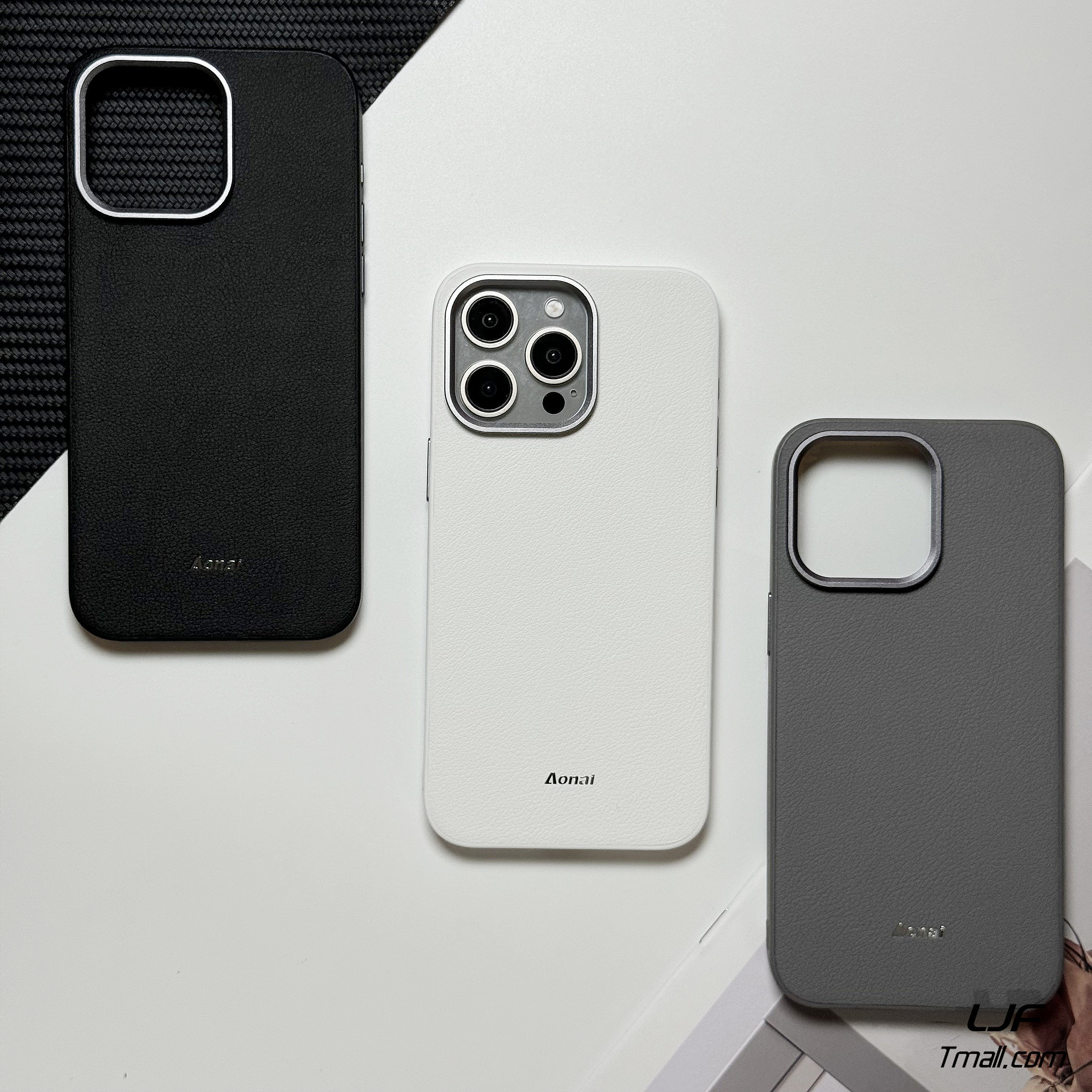 【奥奈皮纹】绅士黑适用苹果16promax手机壳优甲系列iPhone16/15金属镜头框14plus全包13防摔贴皮白色文艺套
