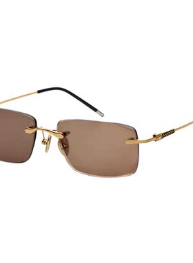 HEXXMK高清水晶眼镜太阳镜男时尚无框切边驾驶遮阳墨镜石头镜护目