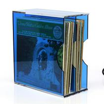 High-end black gum record containing frame 12 inch acrylic album disc transparent containing box bedroom living room storage exhibition