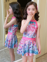 Dikannon children swimsuit girl girl girl skirt style split mermaid cute baby little CUHK child Korean version