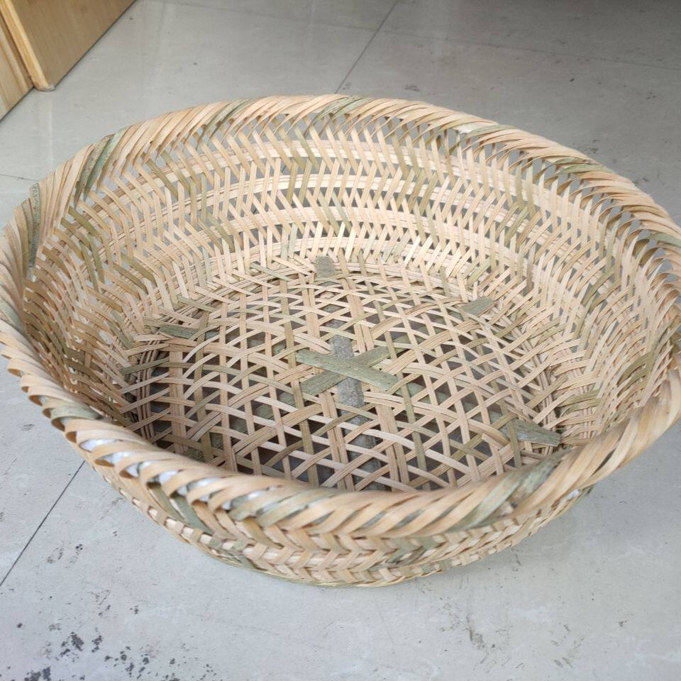 竹编竹制品纯手工大竹筐竹筲箕收纳筐洗菜篮杂物篮鸡蛋篮豆腐篮_虎窝淘
