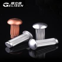 GB827 Aluminum Signage Rivet Stainless Steel Knurling Aluminum Rivet Copper Nameplate Trademark Solid Rivet M2M2 5M3M4