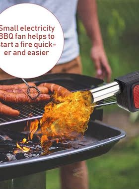 TOP Electric Portable Handheld BBQ Cooking Fan Air Blower Fi