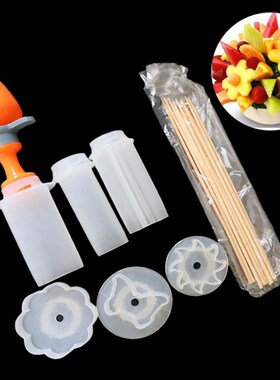 1set Fruit Cake Cutting Vegetable DIY Push Pop Shaper Cutter
