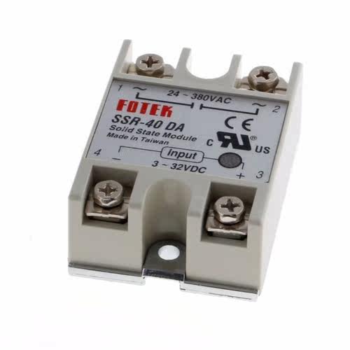 24V-380V SSR-40DA 40A 3-32V DC-AC Solid State Relay Module N - 图3