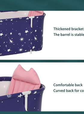 Meigar Portable Folding Bathtub for Adult Children Swimming