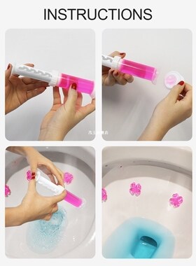 1 pcs Toilet Cleaner Flower Gel Cleaner Natural Fragrance De