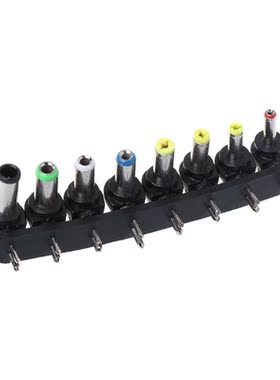 8Pcs Universal DC Power Charger Supply Adapter Jack Plug Con