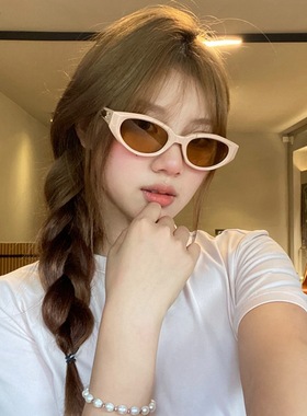 gm墨镜女高级感jennie猫眼粉色