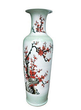 陶瓷大花瓶美式落地插花干花花瓶欧式现代客厅家居玄关装饰摆件