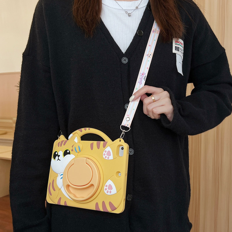 ipad9保护套带笔槽ipadair5第九代八10.2儿童防摔pro11寸可爱猫咪适用苹果9.7平板4硅胶3mini6旋转ipad10软壳,淘宝优惠券,粉丝福利购,淘宝优惠卷