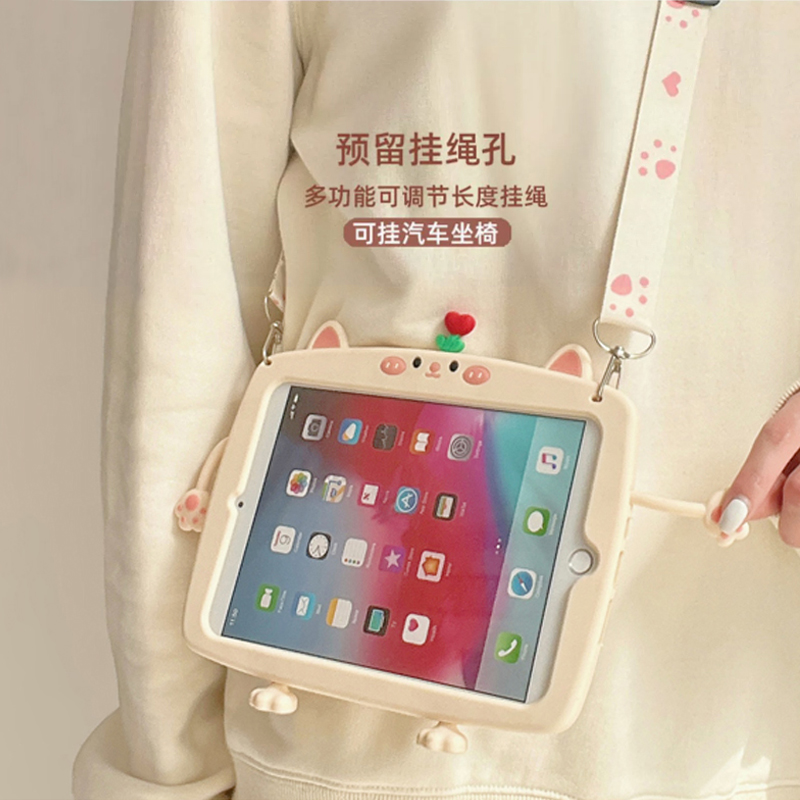 ipad10thgeneration保护壳iPad保护套paid苹果ipd第六代pro11寸mini6平板电脑硅胶A1822第八代air2适用A1566 - 图3