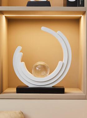 现代简约轻奢艺术摆件客厅酒柜玄关格子摆设书房书架展示柜装饰品