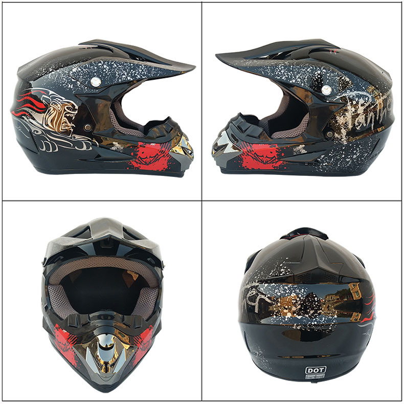 Adult Moto Motorcycle Helmet Motocross off-road头盔Capacetes - 图1