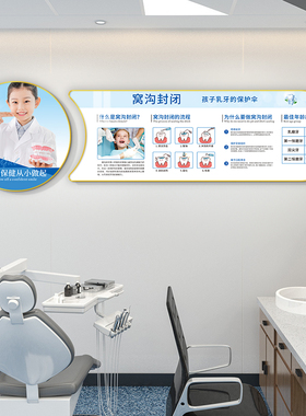 牙科诊所墙面装饰画口腔科医院种植牙海报壁画牙齿美白矫正水晶画