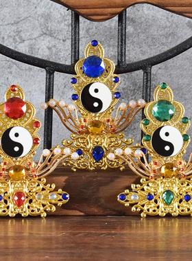 三清道祖太上老君神像法器葫芦配件合金葫芦摆件凤冠霞披配件