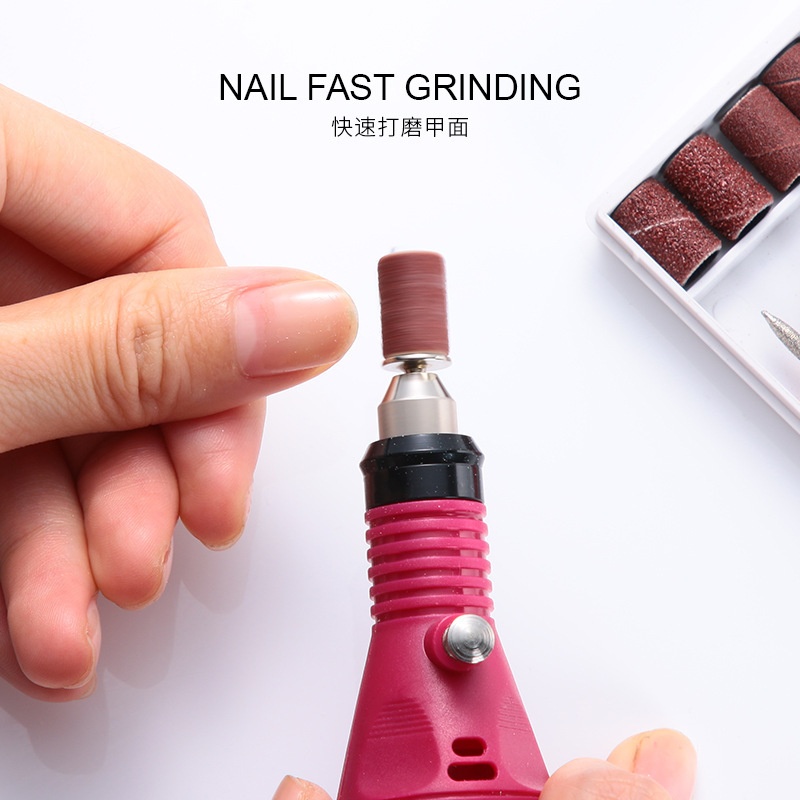 便携式款美甲卸甲雕刻抛光打磨机电动调速笔式便携式指甲打磨笔 - 图0