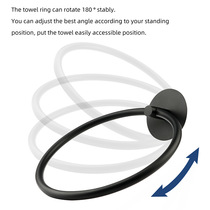 Towel Ring Free to towel hanging ring Eurostyle toilet towel rod towel hanging stainless steel round towel rack