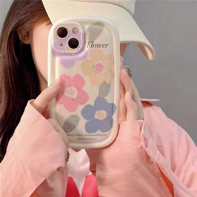 气质油画花朵适用于华为荣耀200/300/90pro/80pro手机壳70/60/50prox60/50iplay9t5女v40壳畅玩60/50plus肥皂 - 图1