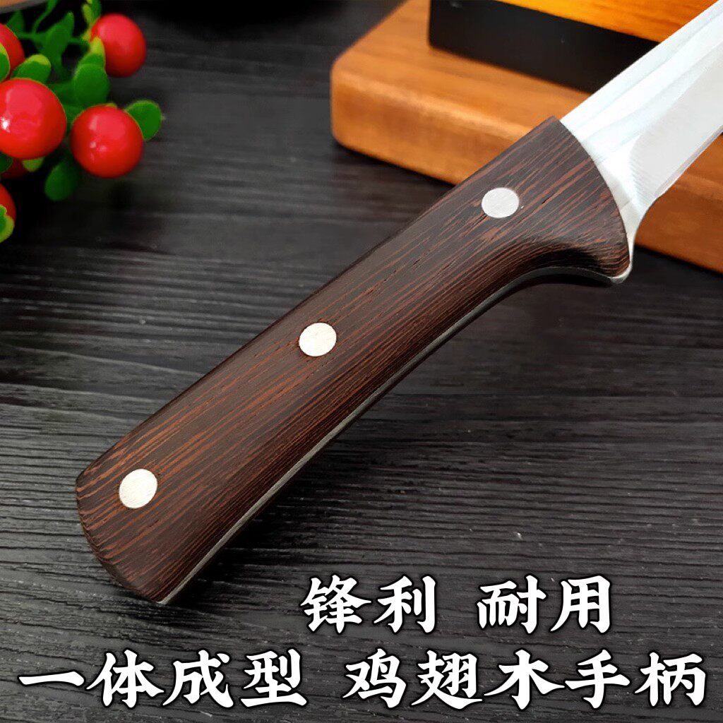 龙泉手工锻打剔骨刀尖刀卖肉刀分割刀牛羊猪屠宰刀商用剥皮剃毛刀_虎窝淘