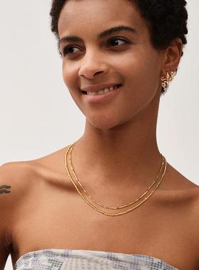 小众气质锁骨链fettero铜合金