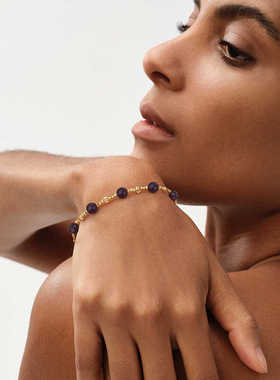 紫色手链fettero铜合金时尚百搭