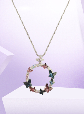 leqiyuan女水晶轻奢项链包邮