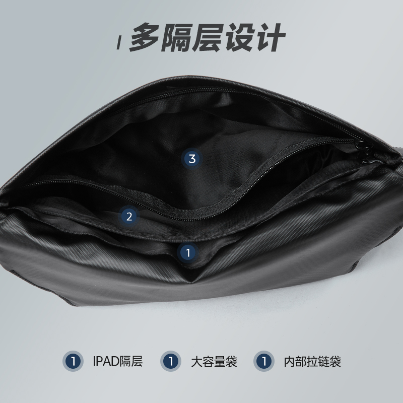七匹狼男士包包斜挎包男休闲多功能斜背包骑行运动胸包机能邮差包