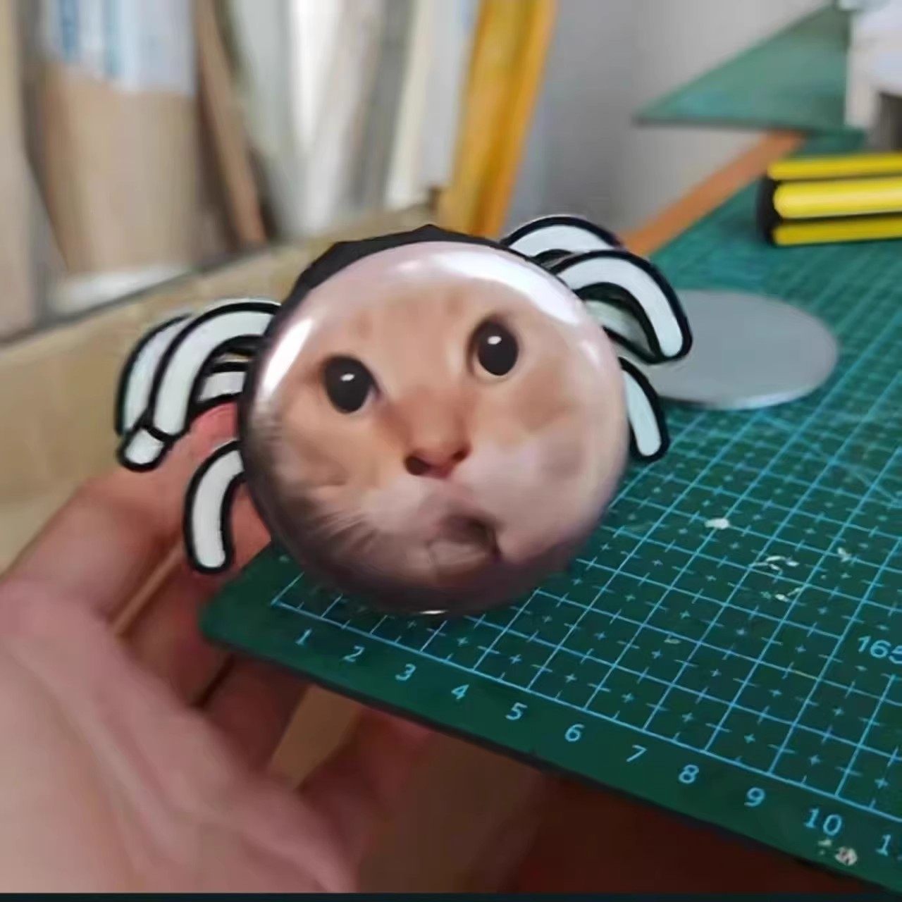 耄耋猫蜘蛛猫手工拼装材料diy猫咪表情包猫meme玩具机械爬行模型,淘宝优惠券,粉丝福利购,淘宝优惠卷