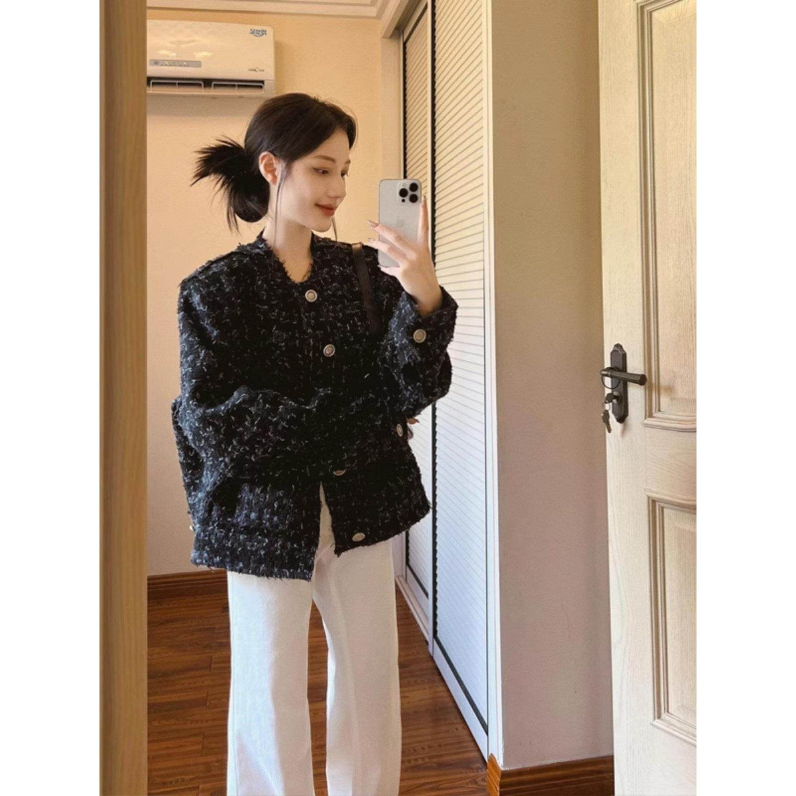 加长白色微喇牛仔裤女2025秋季新款高腰显瘦修身时尚百搭拖地裤子,淘宝优惠券,粉丝福利购,淘宝优惠卷