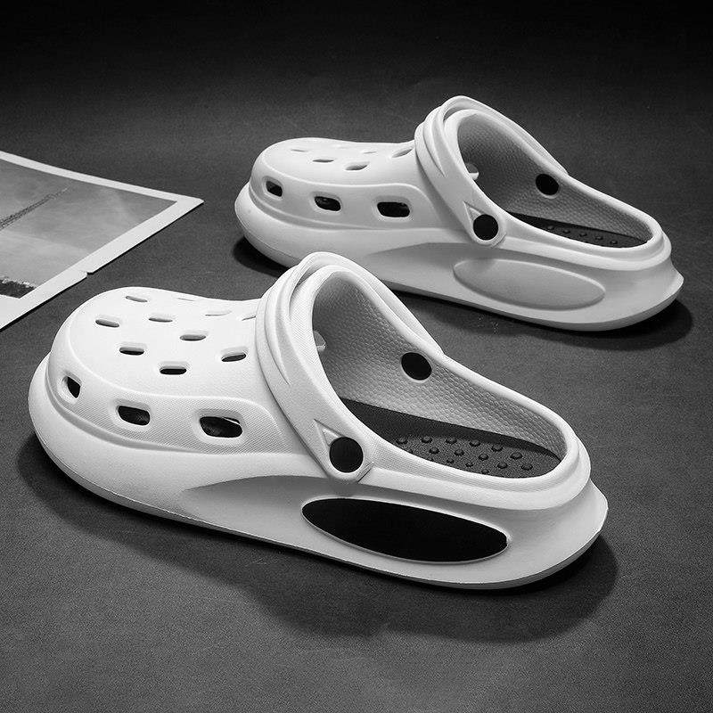 潮牌洞洞鞋男款夏季外穿防滑防臭包头拖鞋开 车踩屎感运动沙滩凉,淘宝优惠券,粉丝福利购,淘宝优惠卷
