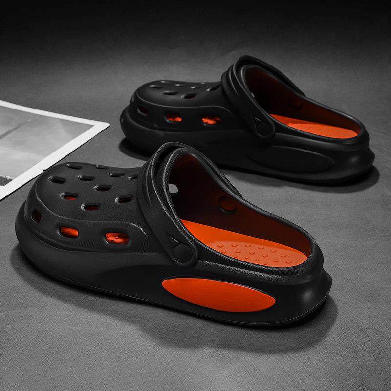 潮牌洞洞鞋男款夏季外穿防滑防臭包头拖鞋开 车踩屎感运动沙滩凉,淘宝优惠券,粉丝福利购,淘宝优惠卷