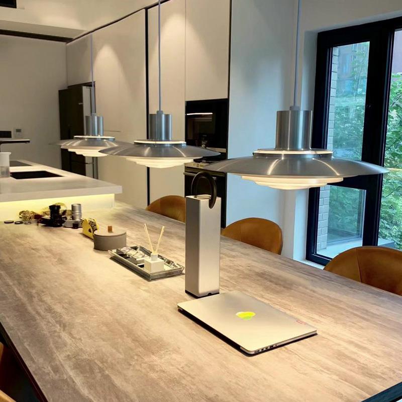 设计师风格创意飞碟吊灯北欧吊灯现代简约吧台餐厅灯铝材多层灯具