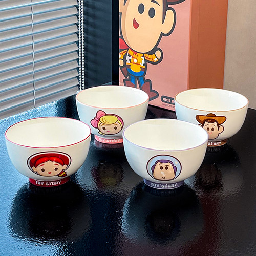 巴斯光年陶瓷饭碗家用2024新款儿童吃饭碗个人专用碗单个米饭碗 - 图3