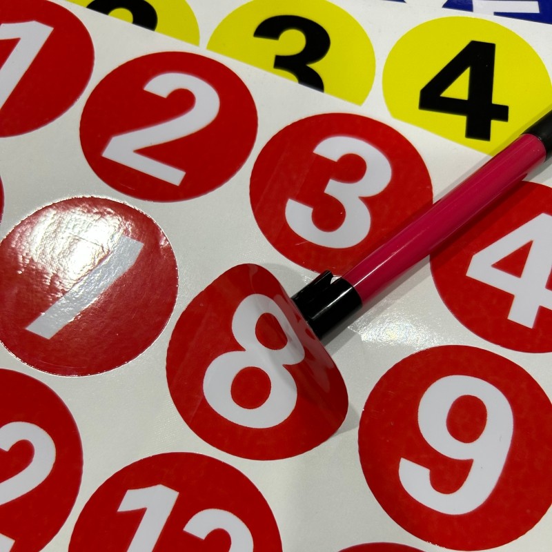 防水圆形PVC数字号码贴纸牌机器编号序列号编码贴不干胶1-10数字贴纸ABCDE字母标示贴病床号标识广告牌提示牌,淘宝优惠券,粉丝福利购,淘宝优惠卷
