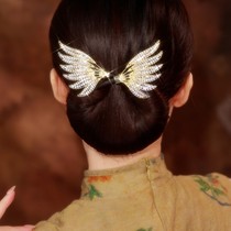 Golden Twin Wing Disc Hairdresser Woman 2023 New hair clip curly hair Pellet Head God Instrumental Refined Temperament Head Ornament