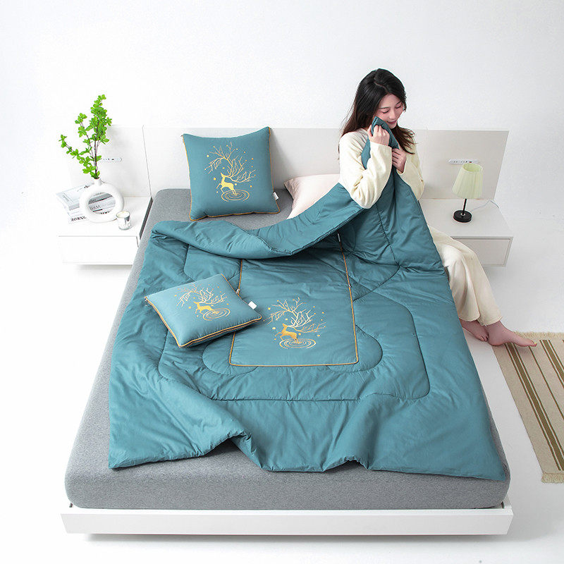 全棉纯棉加大号1.8米宽抱枕被子靠垫多功能二一办公车载午休枕,淘宝优惠券,粉丝福利购,淘宝优惠卷